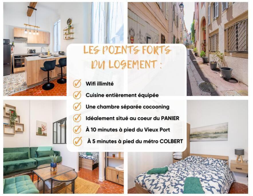 Charmant T2 Au Coeur Du Panier Marsiglia Esterno foto